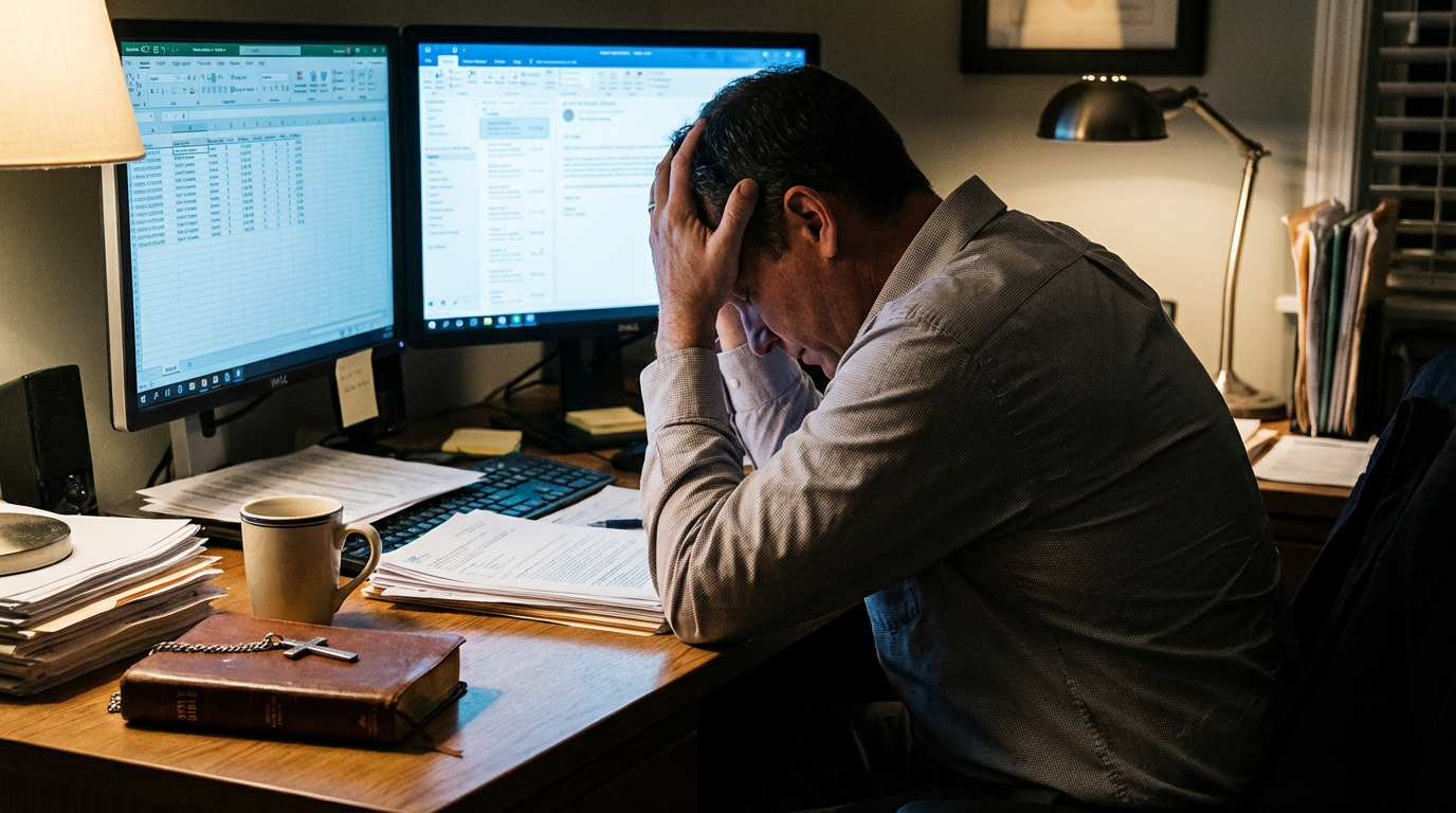 Stressed Professional